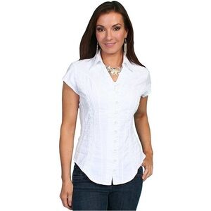 Scully Women's Cantina Celia Cap Sleeve Peruvian Cotton Blouse